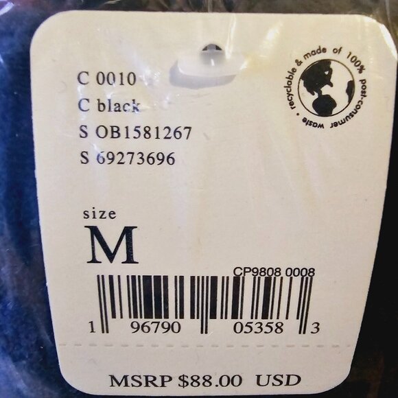 Free People Black Open Back Juicy Long Sleeve Thermal Cowl Neck Top Medium New - Picture 13 of 13